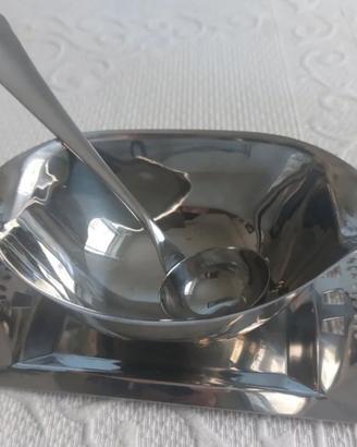 Salsiera vintage in acciaio inox