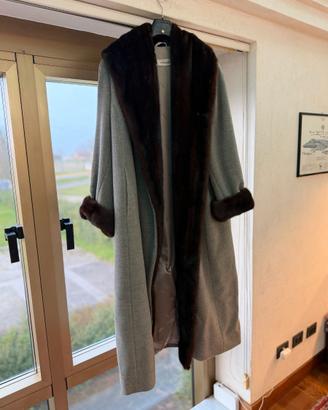 Cappotto in puro chachemire e Visone
