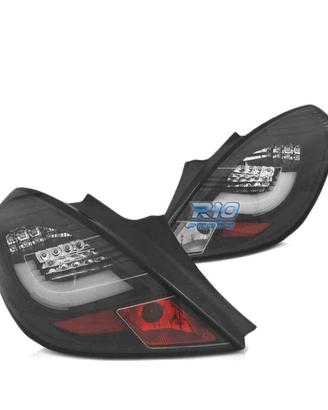 FANALI A LED BAR PER OPEL CORSA D 3P 06-14 NERI