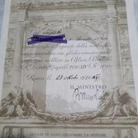 attestato operazioni militari in africa orientale 