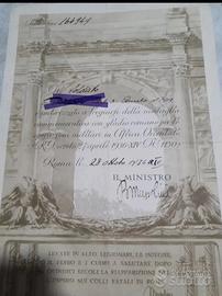 attestato operazioni militari in africa orientale 