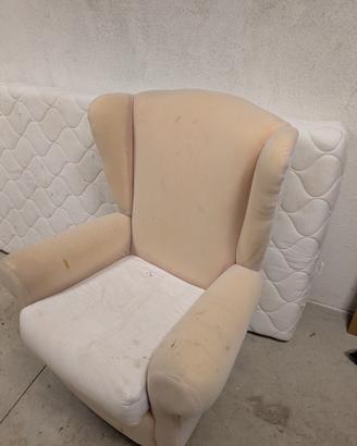 poltrona senza fodera 