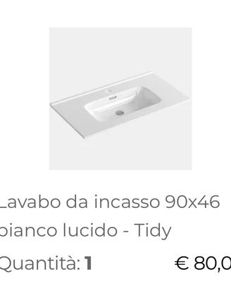 Lavabo da incasso NUOVO Tidy Deghi