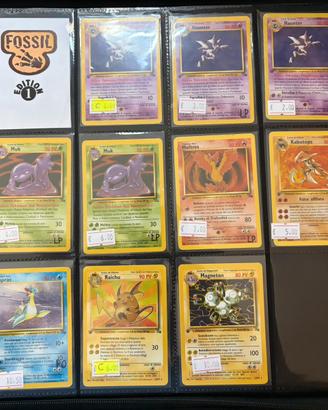 Pokemon - Set fossil prima edizione