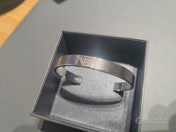 Bracciale aperto in acciaio Emporio Armani
