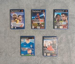 Lotto 5 Giochi PS2 Pro Evolution Soccer