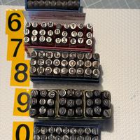 Punzoni in acciaio alfabeto