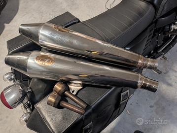 COPPIA SCARICHI ZARD PER MOTO GUZZI V7 STONE 08-12