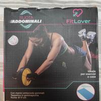 Kit fitness casa: ruota addominali + fasce