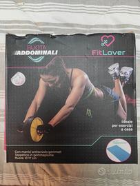 Kit fitness casa: ruota addominali + fasce