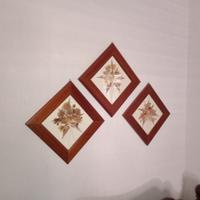 Tre quadri fiori secchi 1960
