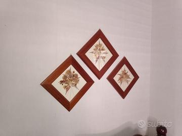 Tre quadri fiori secchi 1960