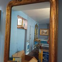 Specchio in foglia oro