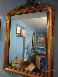 Specchio in foglia oro