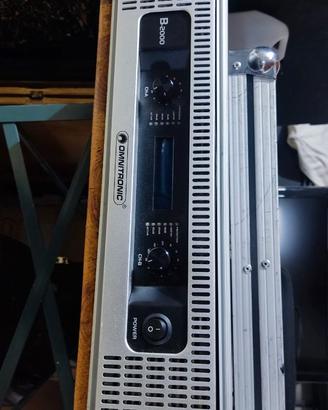 Amplificatore 2000 w + casse  3 vie doppio cono 15