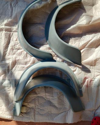 set 4 parafanghi fiat 126 gruppo 5