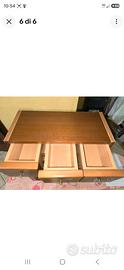 Consolle da cucina in noce nazionale in legno