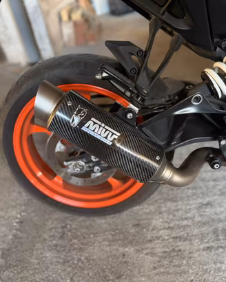 Scarico mivv gp pro in carbonio ktm duke 125/390
