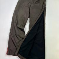 pantaloni Prada Sport FW2000 Brown Nylon Double Fu