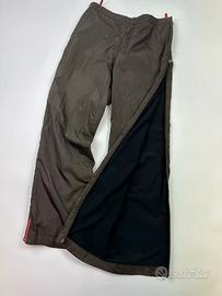 pantaloni Prada Sport FW2000 Brown Nylon Double Fu