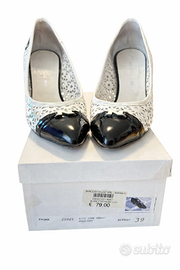 Décolleté Black Star “Palma 21021” n.39 bianche/ne