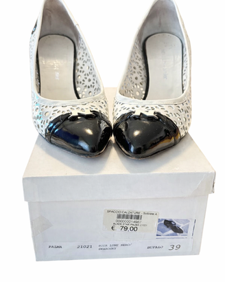 Décolleté Black Star “Palma 21021” n.39 bianche/ne