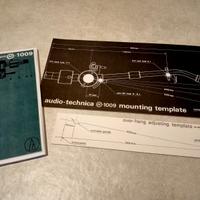 Audio-technica AT-1009 mounting template, overhang