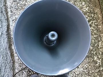 DIFFUSORE TROMBA AUDIO IN ALLUMINIO TRASFORMATORE