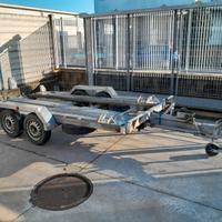 Carrello porta auto doppio asse