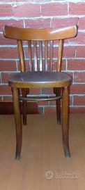4 sedie stile Thonet faggio anni 50  robuste