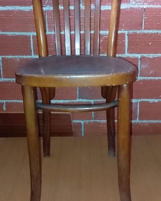 4 sedie stile Thonet faggio anni 50  robuste