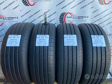 4 PNEUMATICI 215/55 R17 GOODYEAR ESTIVE 80%