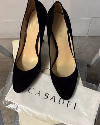 Chanel Casadei nera camoscio