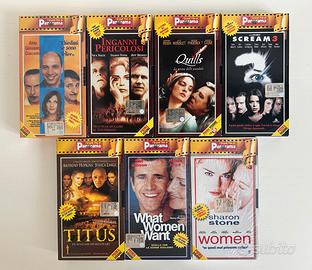 7 videocassette VHS "I Grandi Film" di Panorama