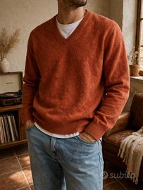 Maglione Tom Rusborg cotone Pima & Cashmere