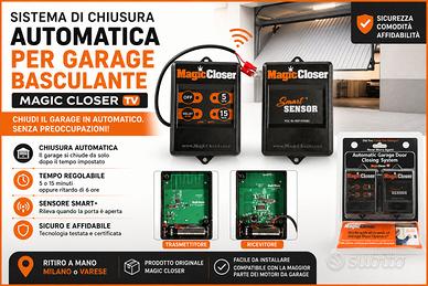 Sistema chiusura automazione garage basculante