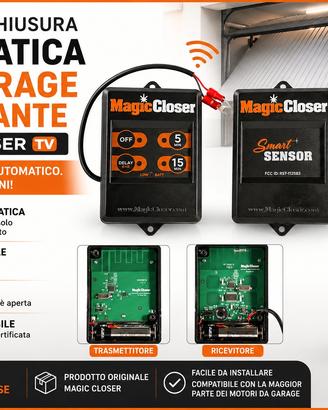 Sistema chiusura automazione garage basculante