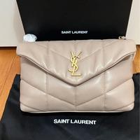 Borsa Saint Laurent Puffer Toy colore beige origin