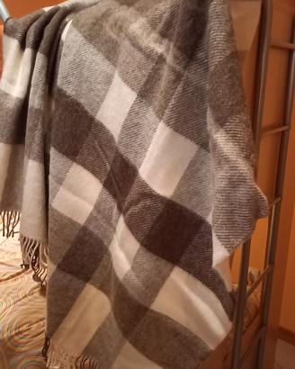 plaid 100% pura lana vergine 
