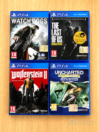4 giochi PS4 - singoli o in blocco