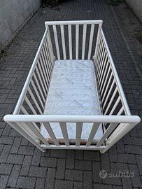 Lettino Pali Flip bianco + materasso AeroSleep