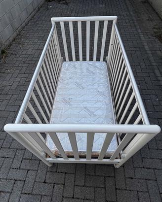 Lettino Pali Flip bianco + materasso AeroSleep