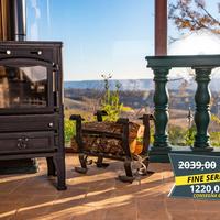 Stufa a Legna Ghisa A+ 12,5KW SPEDIZIONE GRATUITA