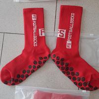 calzini da calcio antiscivolo rossi 