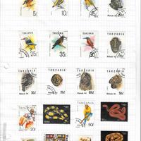 Tanzania - lotto francobolli