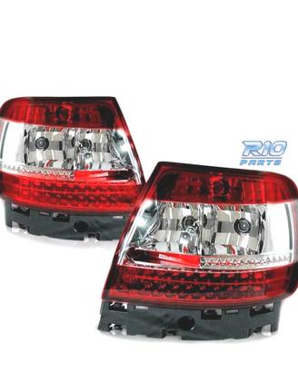 FANALI AUDI A4 B5 94-00 LED ROSSO BIANCO
