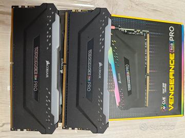 Ram 16 gb (2x8) ddr4 corsair vengeance rgb 3600