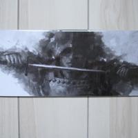 Immagine Stampa Samurai Acquerello Quadro Giappone