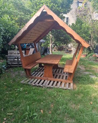 casetta in legno gazebo 