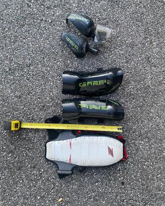 paraschiena e protezioni gara